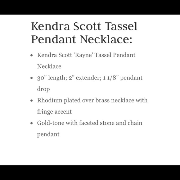 Kendra Scott Rayne Necklace - Picture 5 of 5